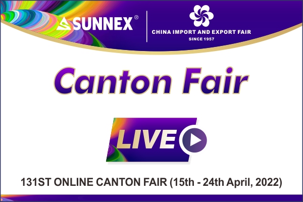 131st Canton Fair Hot -tuotteet näyttävät SUNNEXin videoaikataulun!